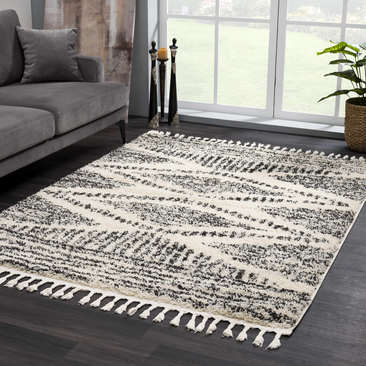 Fishhook Berber Shag Rug-Rugs-Parc Decor