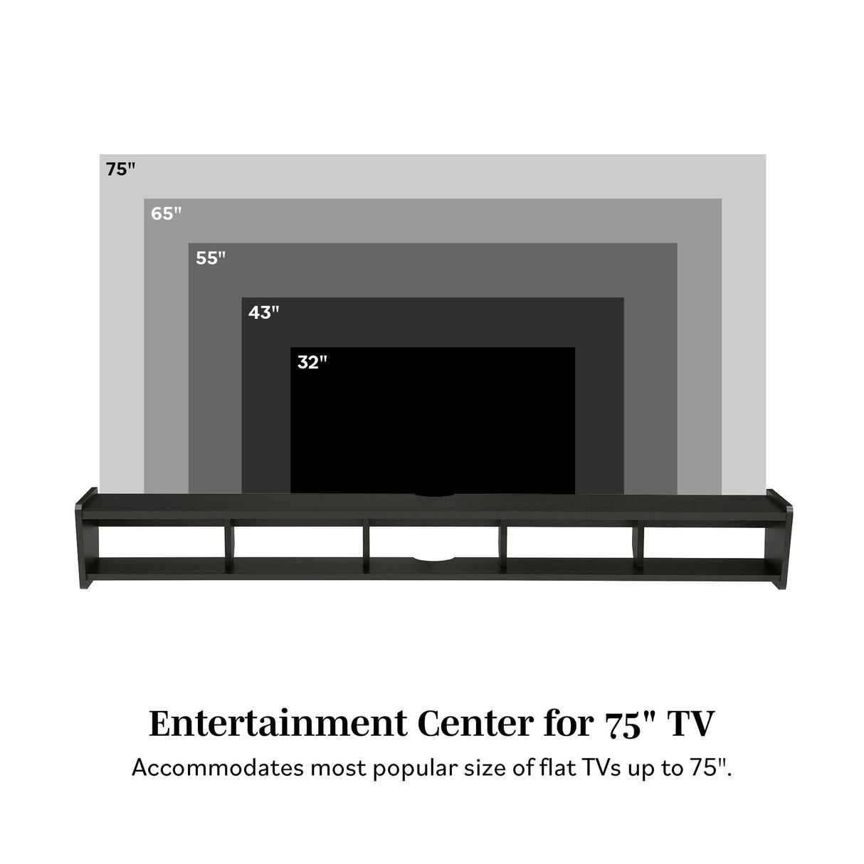 Floating Minimalist TV Stand-Entertainment-Parc Decor