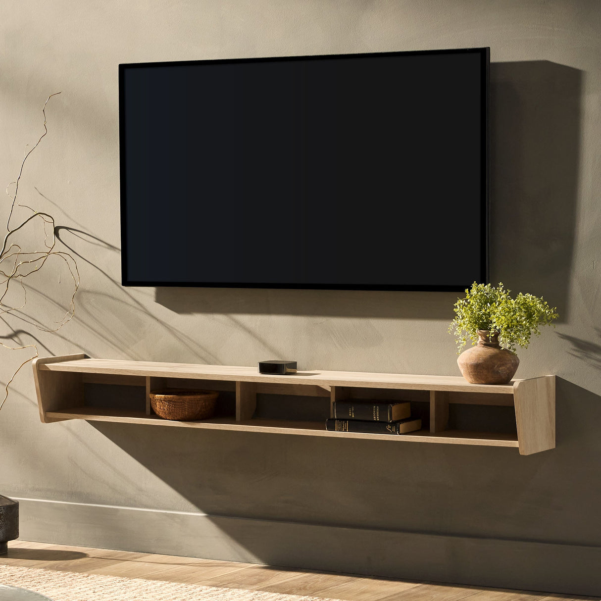 Floating Minimalist TV Stand-Entertainment-Parc Decor