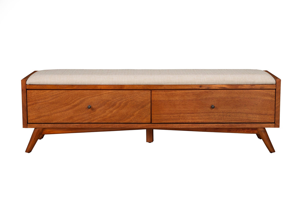 Flynn Bench, Chestnut-Benches-Parc Decor
