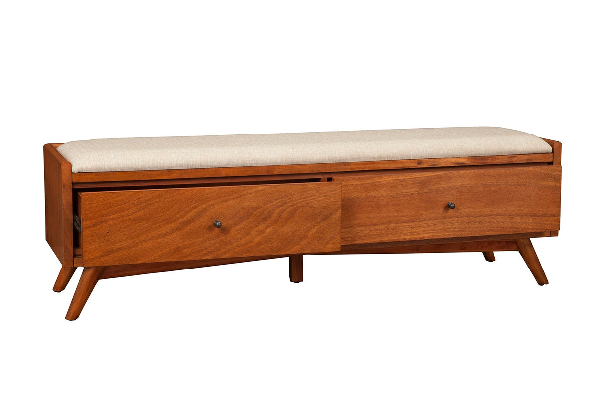 Flynn Bench, Chestnut-Benches-Parc Decor