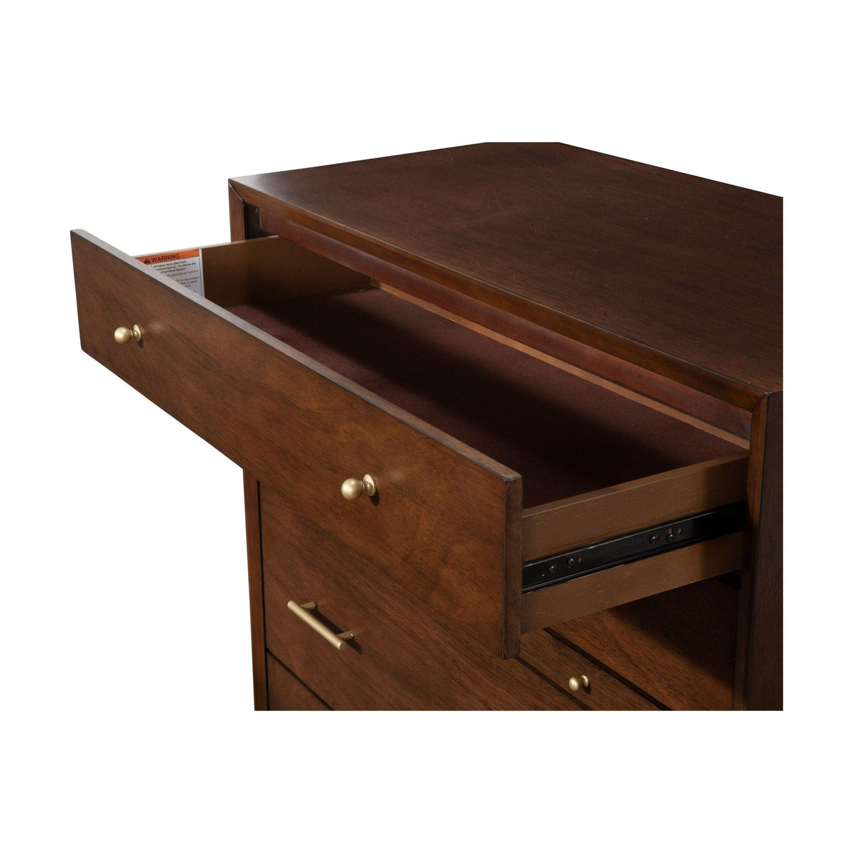 Flynn Chest, Walnut-Dresser & Chest-Parc Decor
