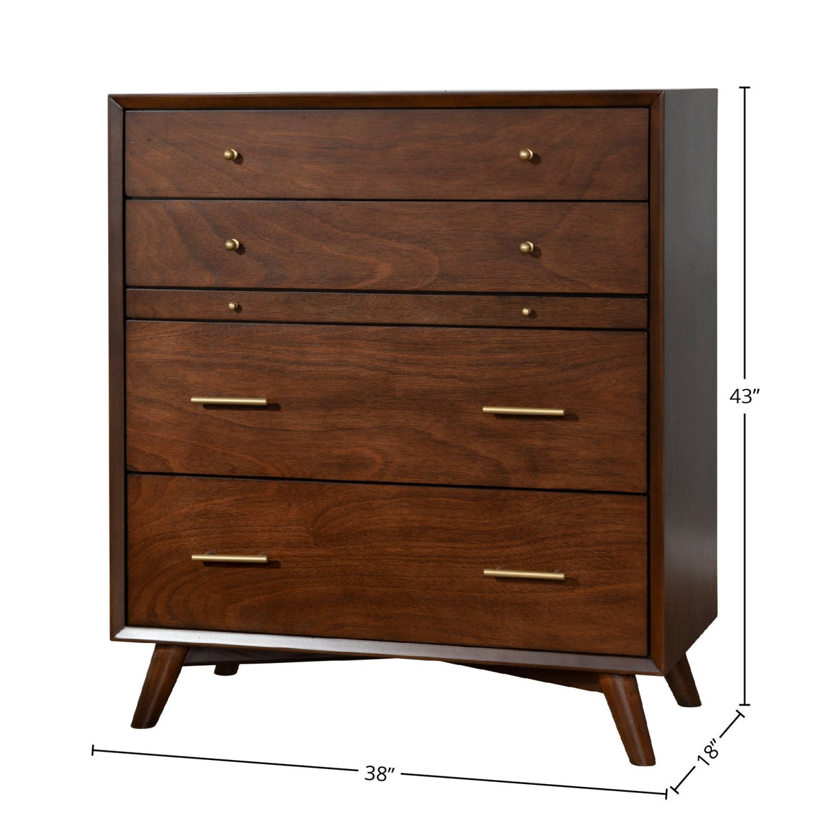 Flynn Chest, Walnut-Dresser & Chest-Parc Decor