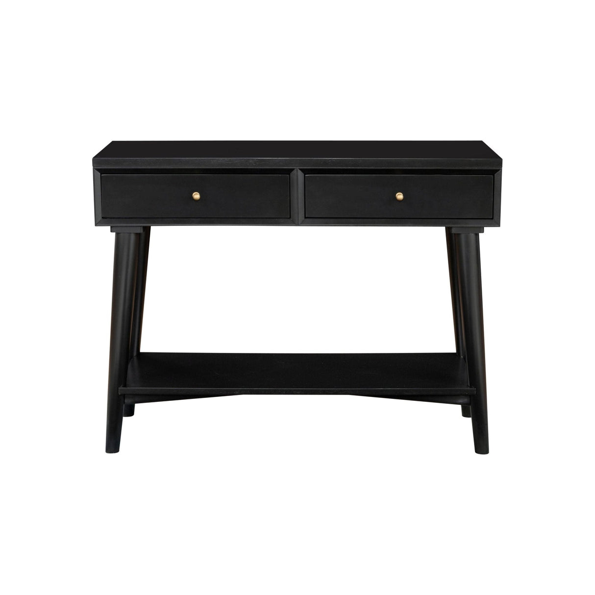 Flynn Console Table, Black-Sofa Table-Parc Decor