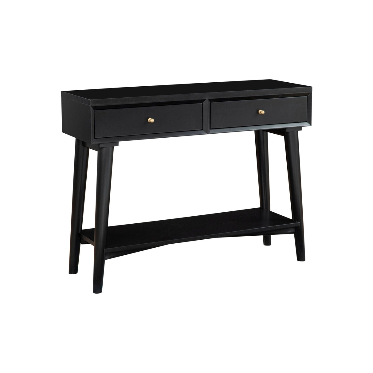 Flynn Console Table, Black-Sofa Table-Parc Decor