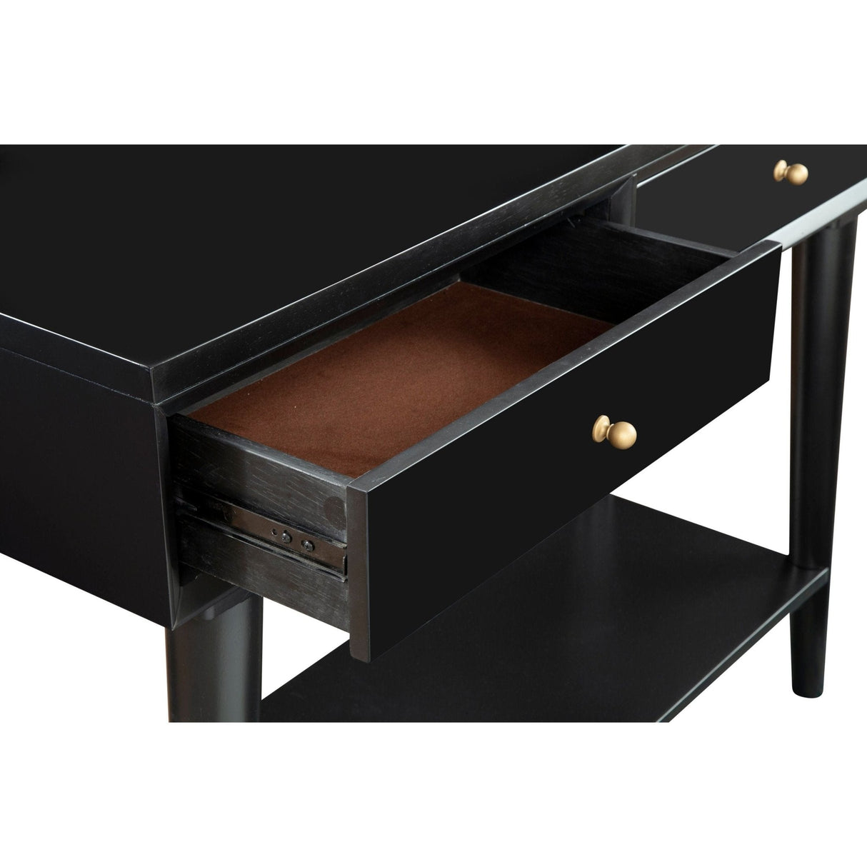 Flynn Console Table, Black-Sofa Table-Parc Decor