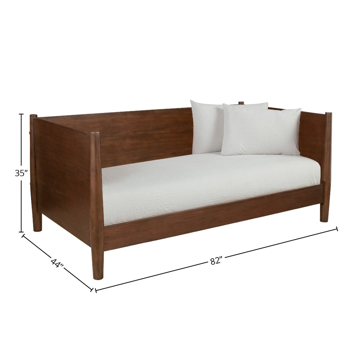 Flynn Day Bed, Walnut-Beds-Parc Decor