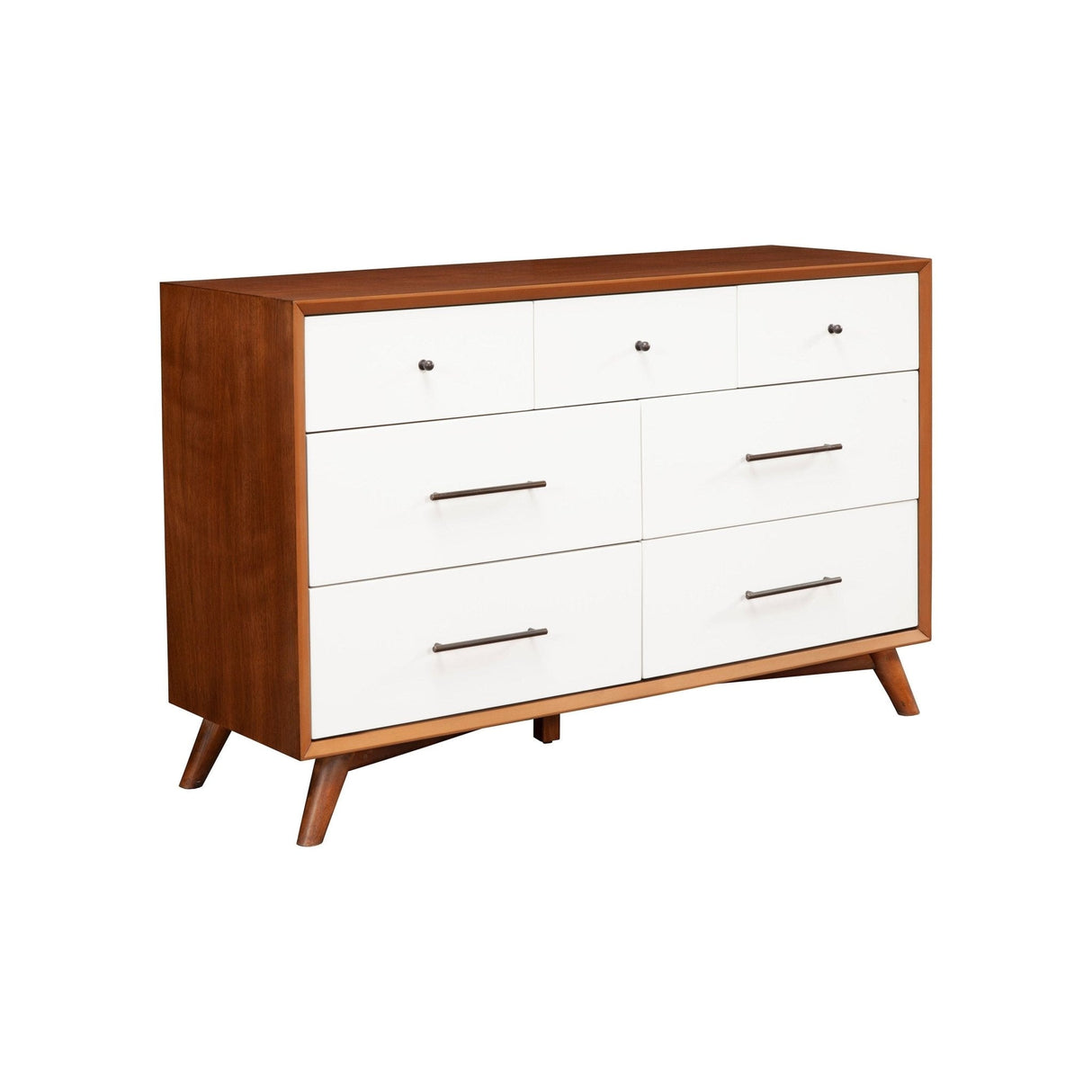 Flynn Dresser, Chestnut/White-Dresser & Chest-Parc Decor