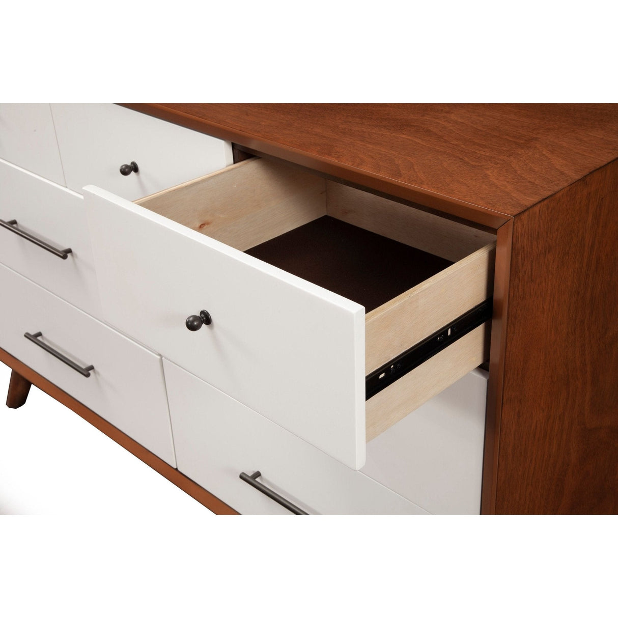 Flynn Dresser, Chestnut/White-Dresser & Chest-Parc Decor