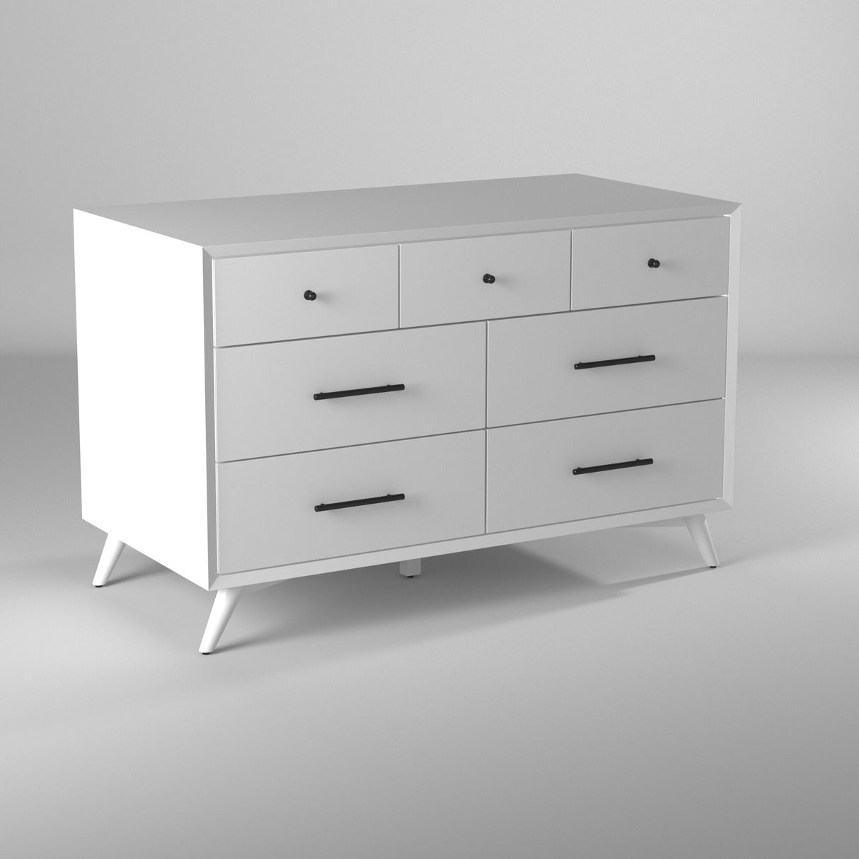 Flynn Dresser, White-Dresser & Chest-Parc Decor