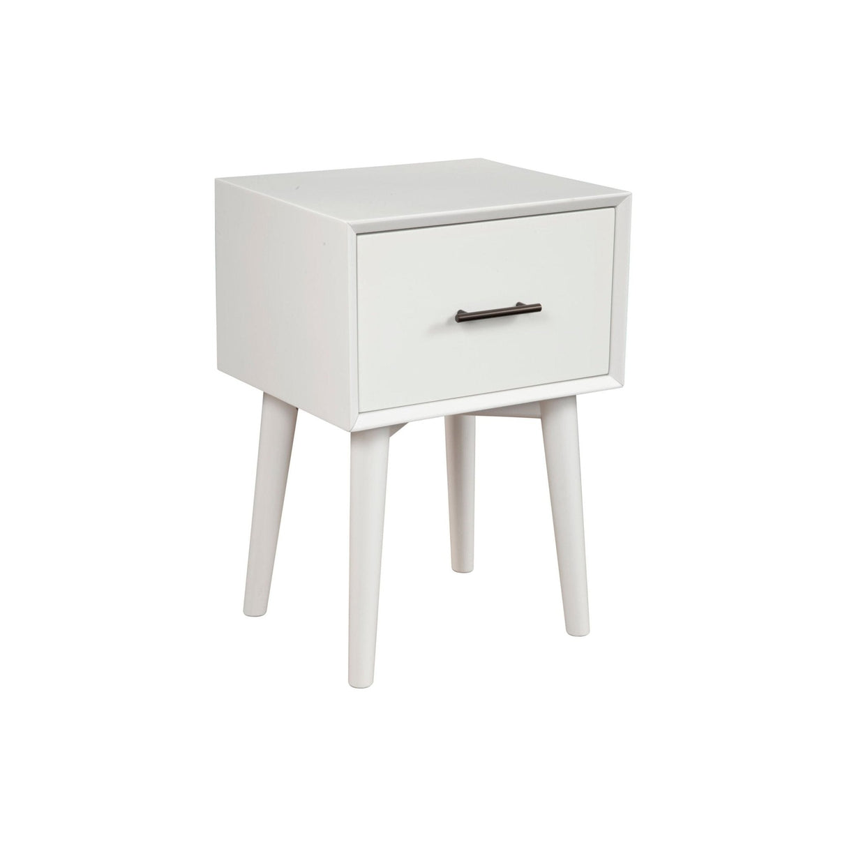 Flynn End Table, White-End Table-Parc Decor