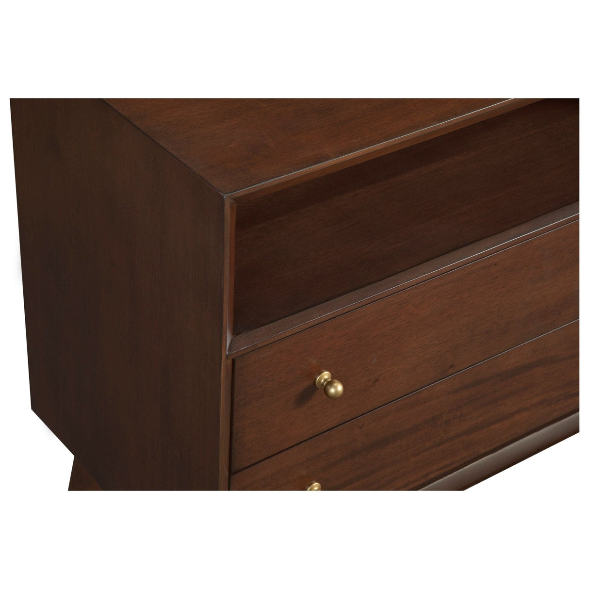 Flynn Large Nightstand, Walnut-Nightstands-Parc Decor