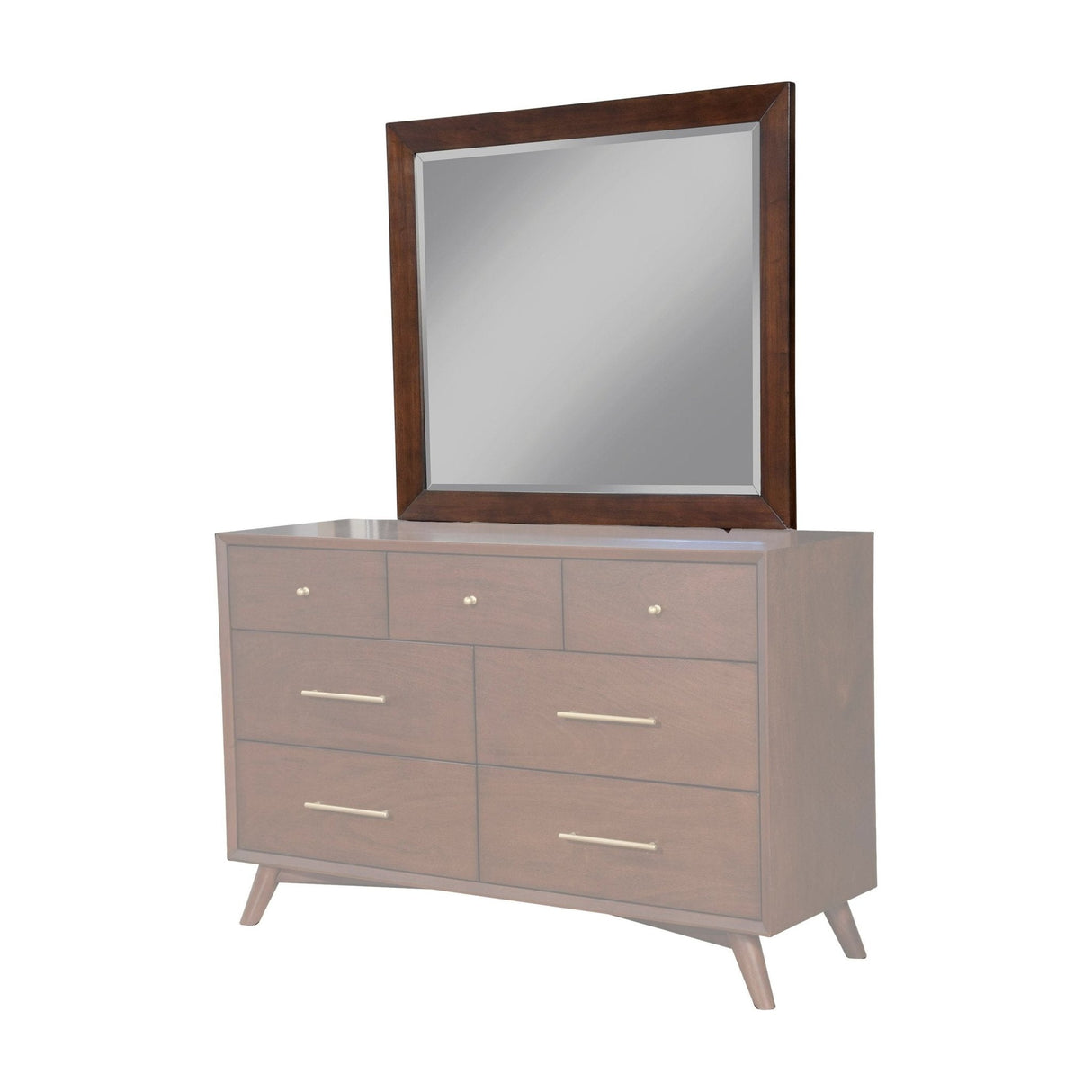 Flynn Mirror, Walnut-Dresser Mirror-Parc Decor