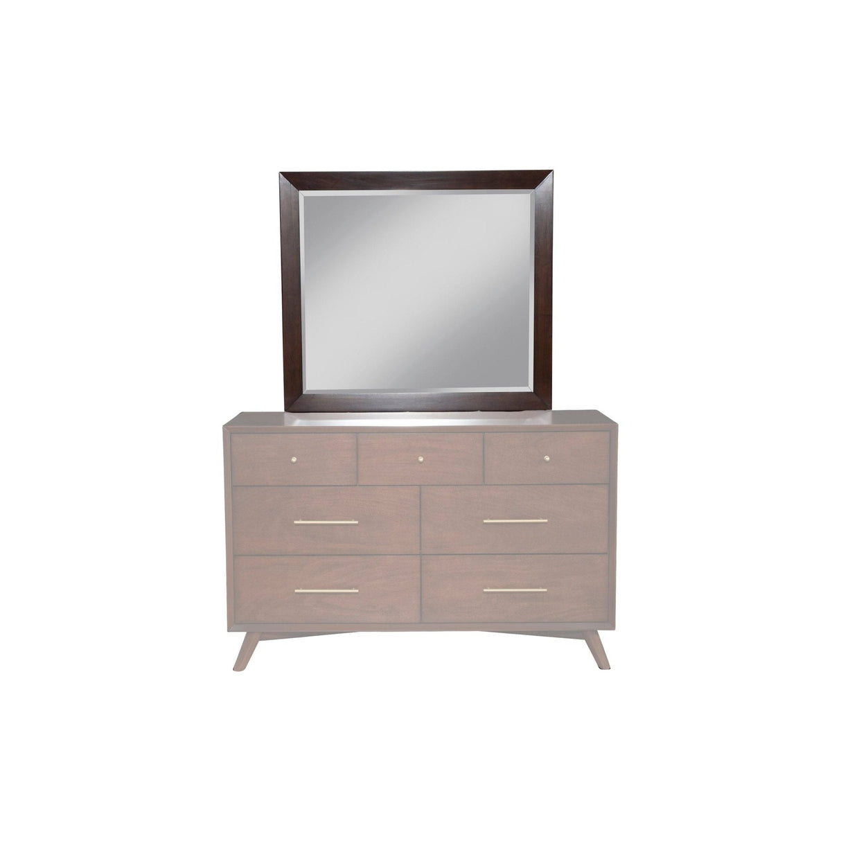 Flynn Mirror, Walnut-Dresser Mirror-Parc Decor