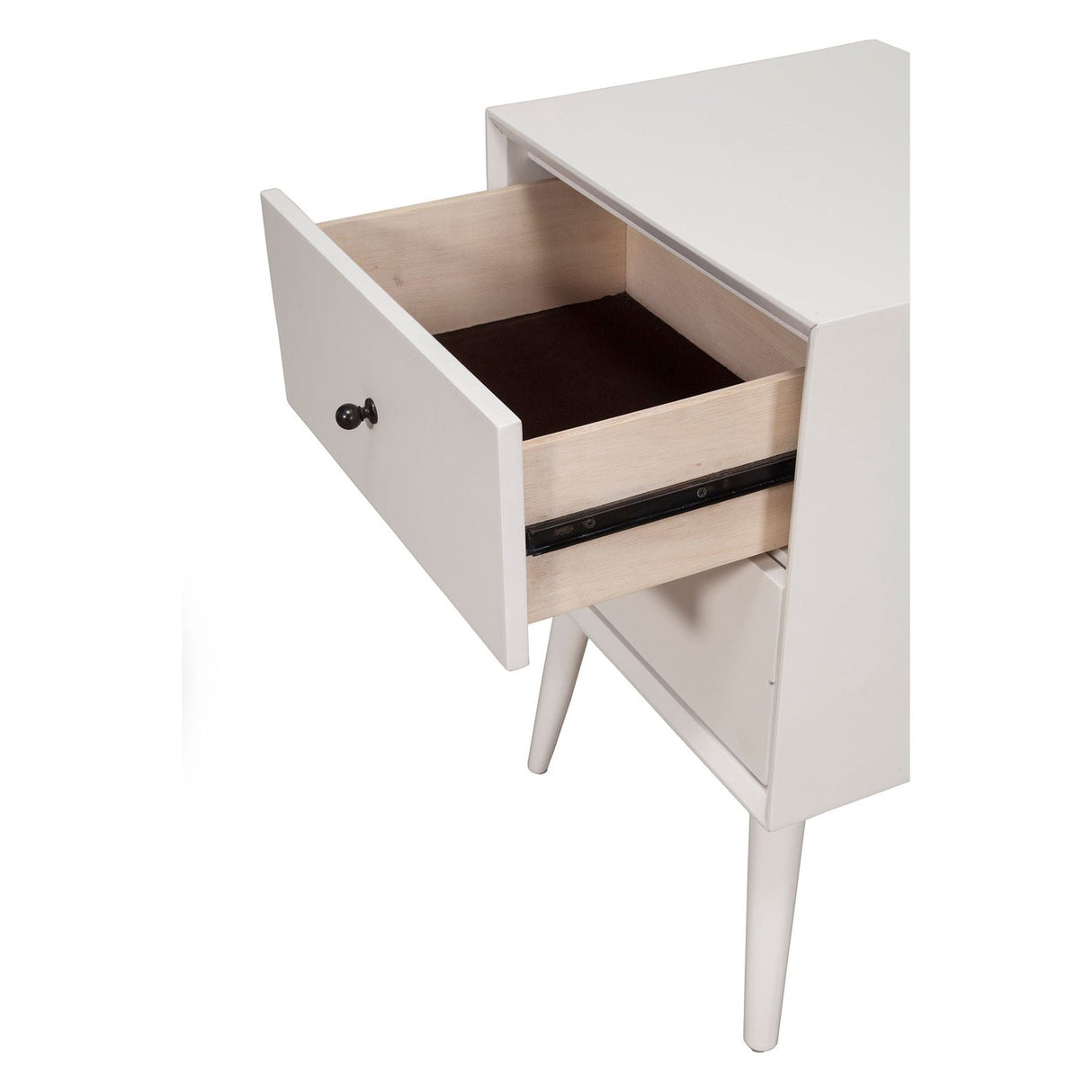 Flynn Nightstand, White-Nightstands-Parc Decor