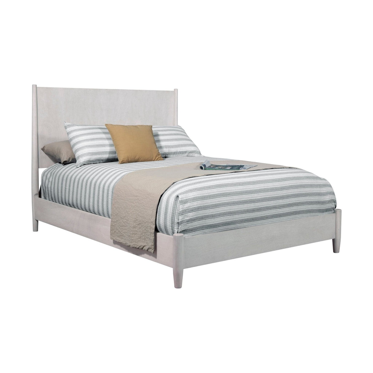 Flynn Panel Bed, Gray-Beds-Parc Decor