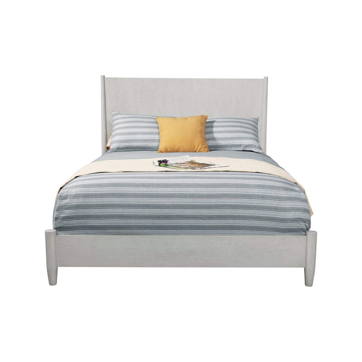 Flynn Panel Bed, Gray-Beds-Parc Decor