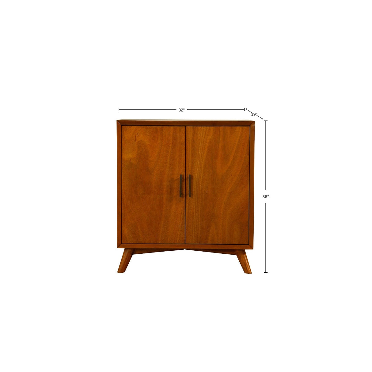 Flynn Small Bar Cabinet, Chestnut
