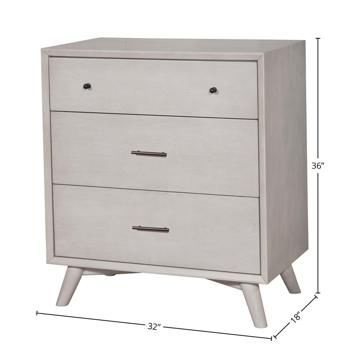 Flynn Small Chest, Gray-Accent Chests-Parc Decor