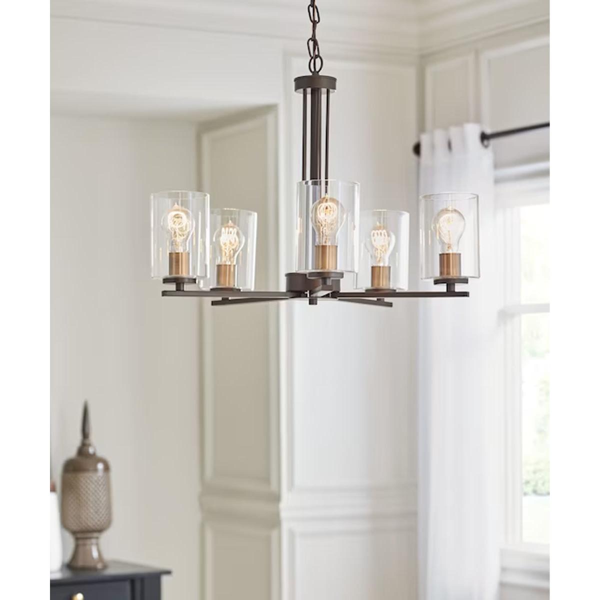 Fontella 24"W 5-Light Chandelier by Kichler Olde Bronze Finish