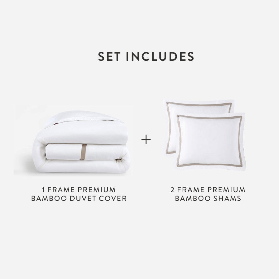 Frame Premium Bamboo Duvet Bundle | Last Chance-Bundle-Parc Decor