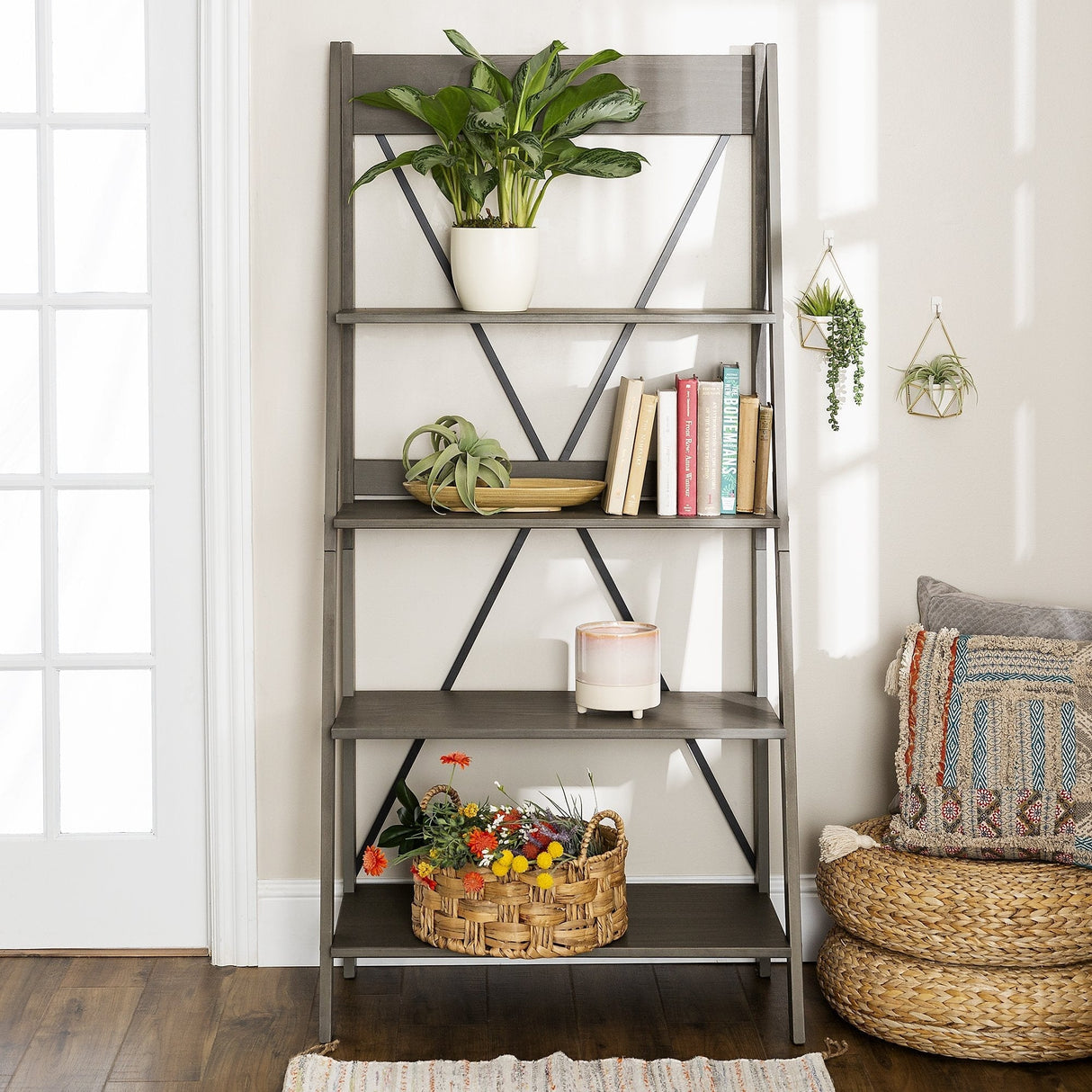 Frankie Solid Wood Bookshelf-Home Office-Parc Decor