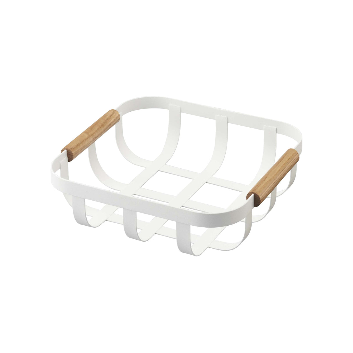 Fruit Basket - Steel + Wood