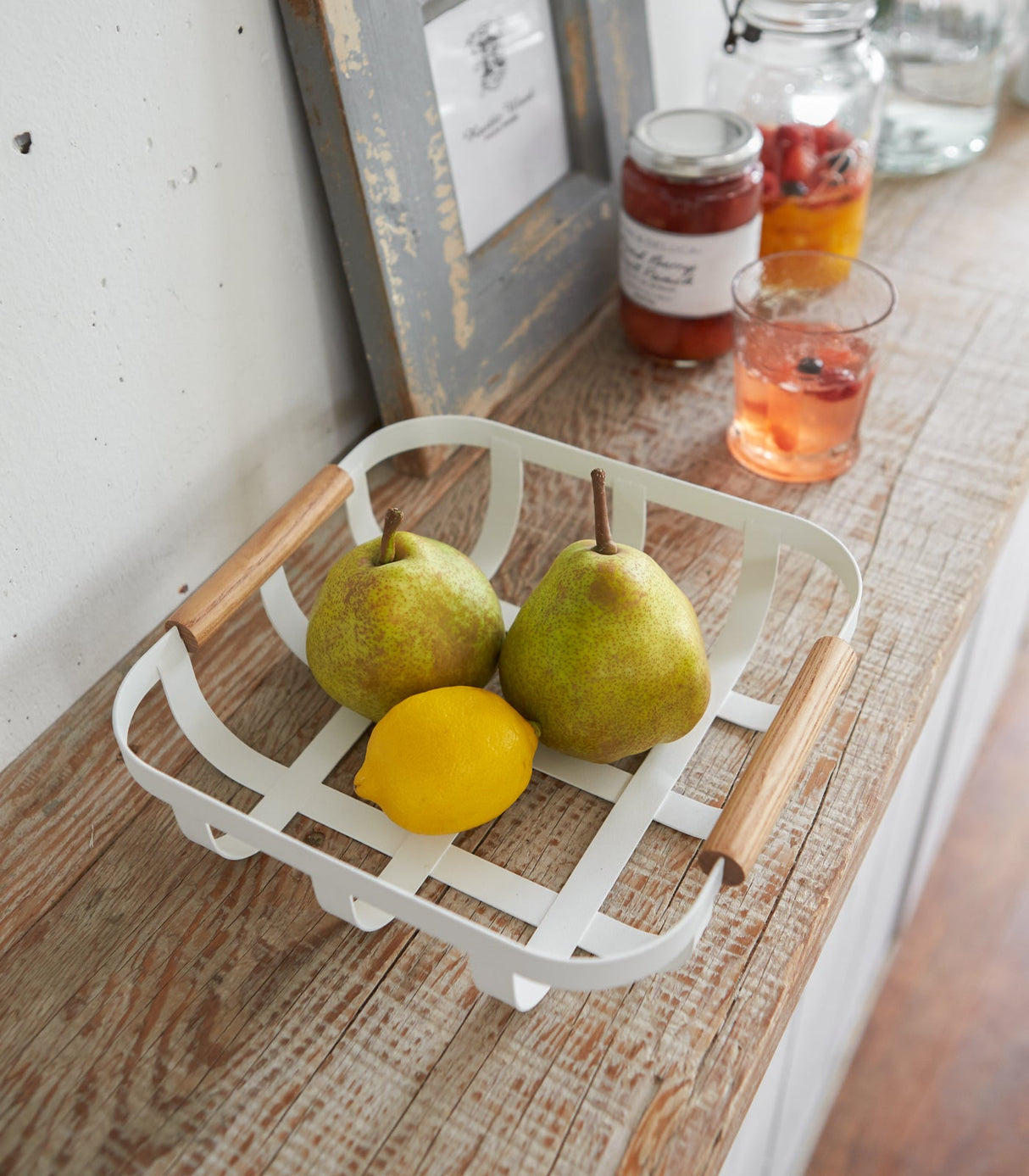 Fruit Basket - Steel + Wood-Fruit Basket-Parc Decor