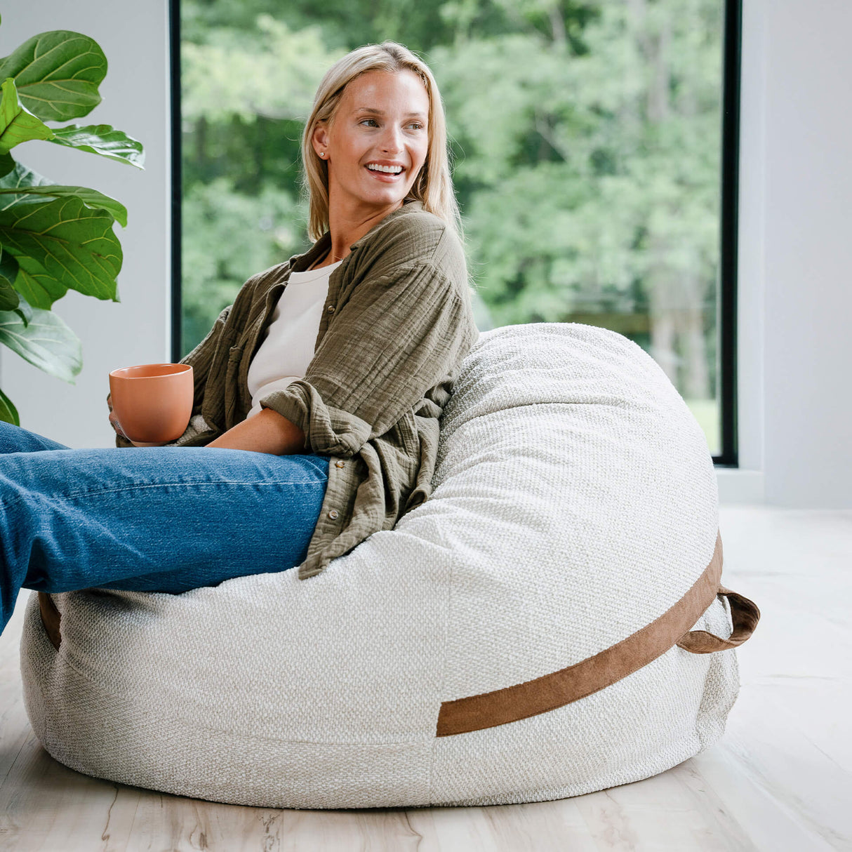 Fuf® 4Ft Foam Bean Bag
