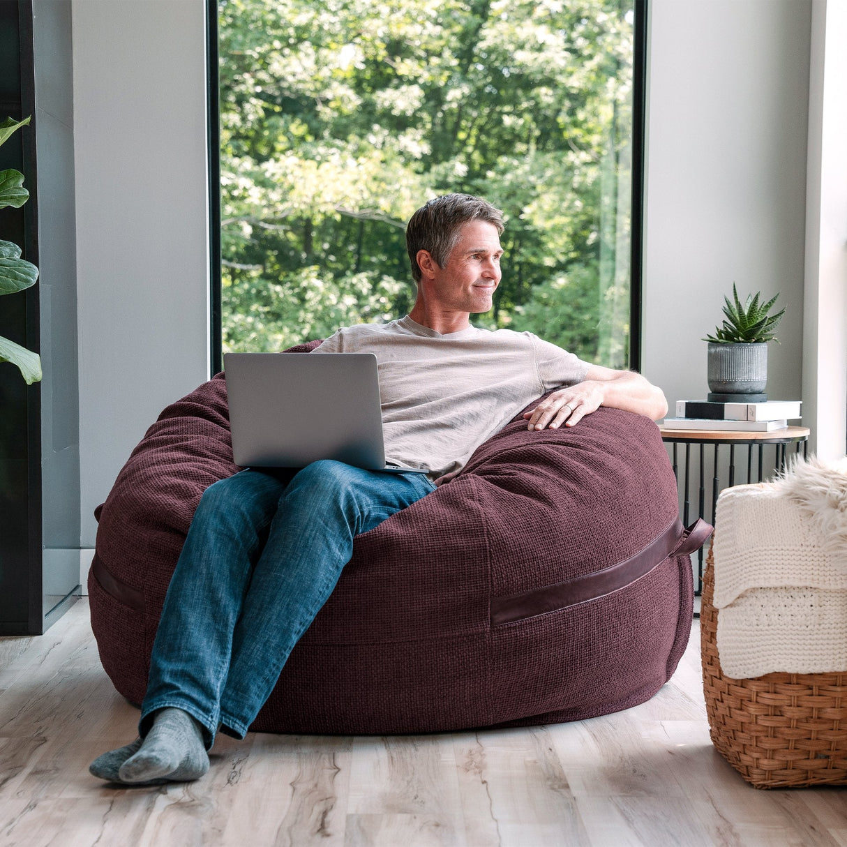 Fuf® 5Ft Foam Bean Bag