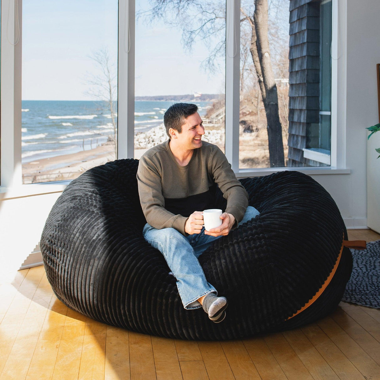 Fuf® 7Ft Foam Bean Bag