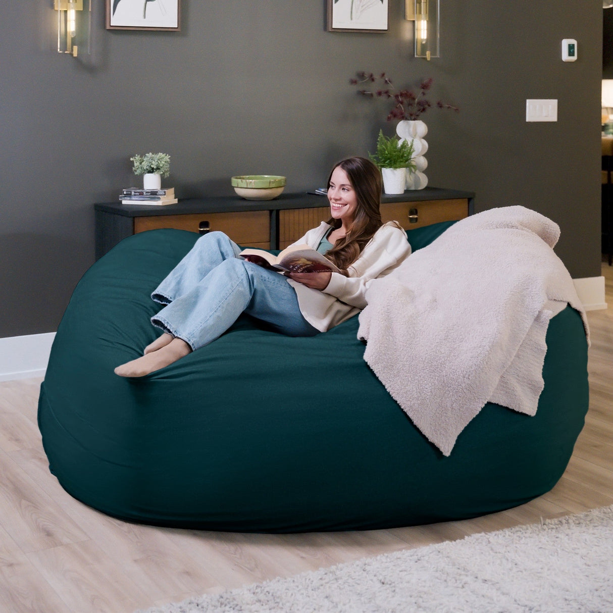 Fuf® 7Ft Foam Bean Bag