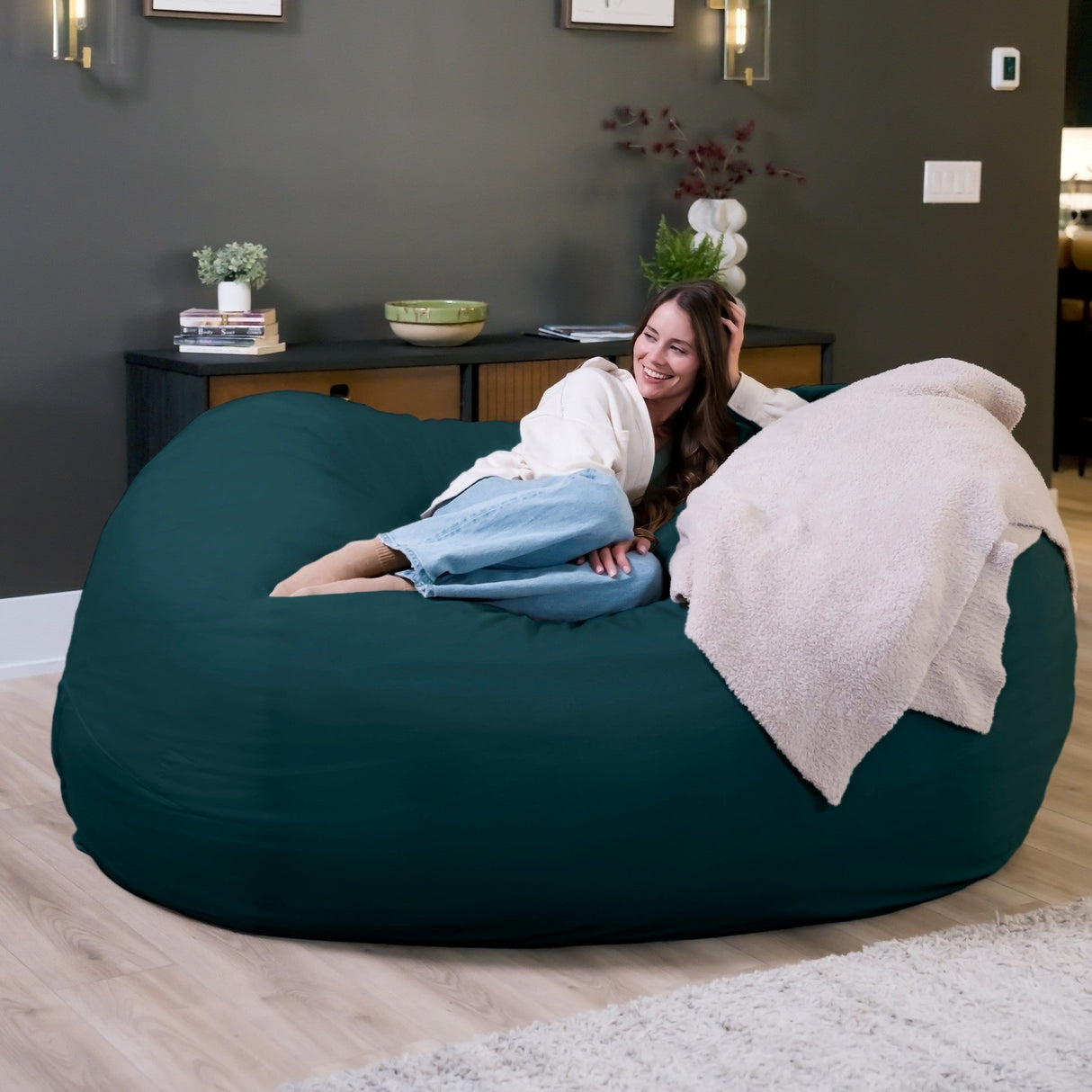 Fuf® 7Ft Foam Bean Bag