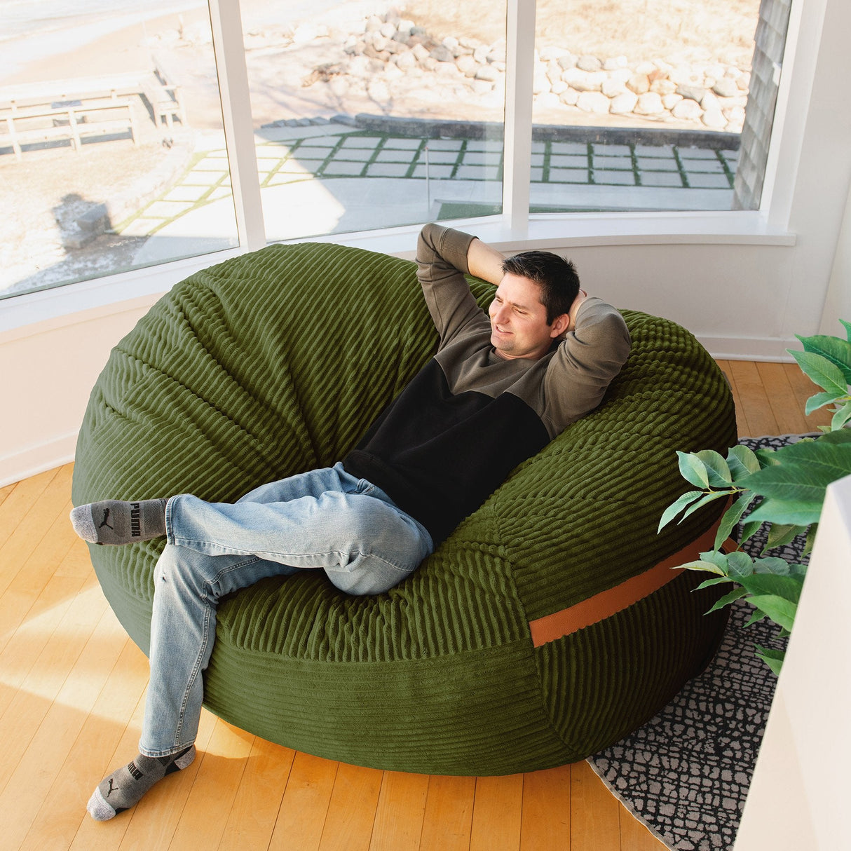 Fuf® 7Ft Foam Bean Bag