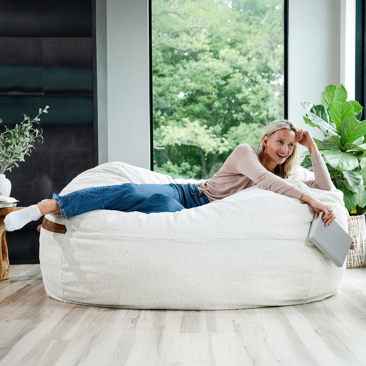 Fuf® 7Ft Foam Bean Bag