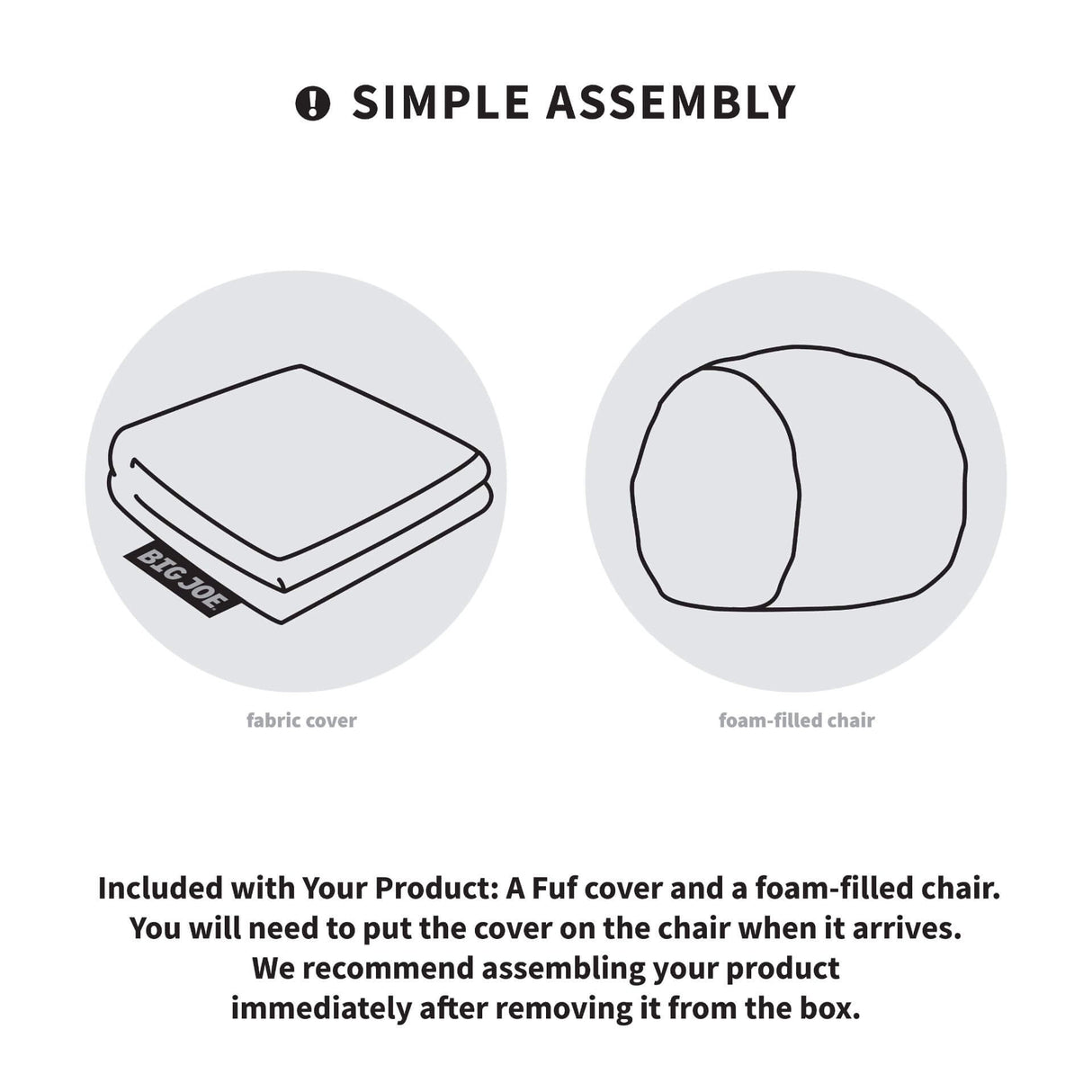 Fuf® 8Ft Giant Bean Bag