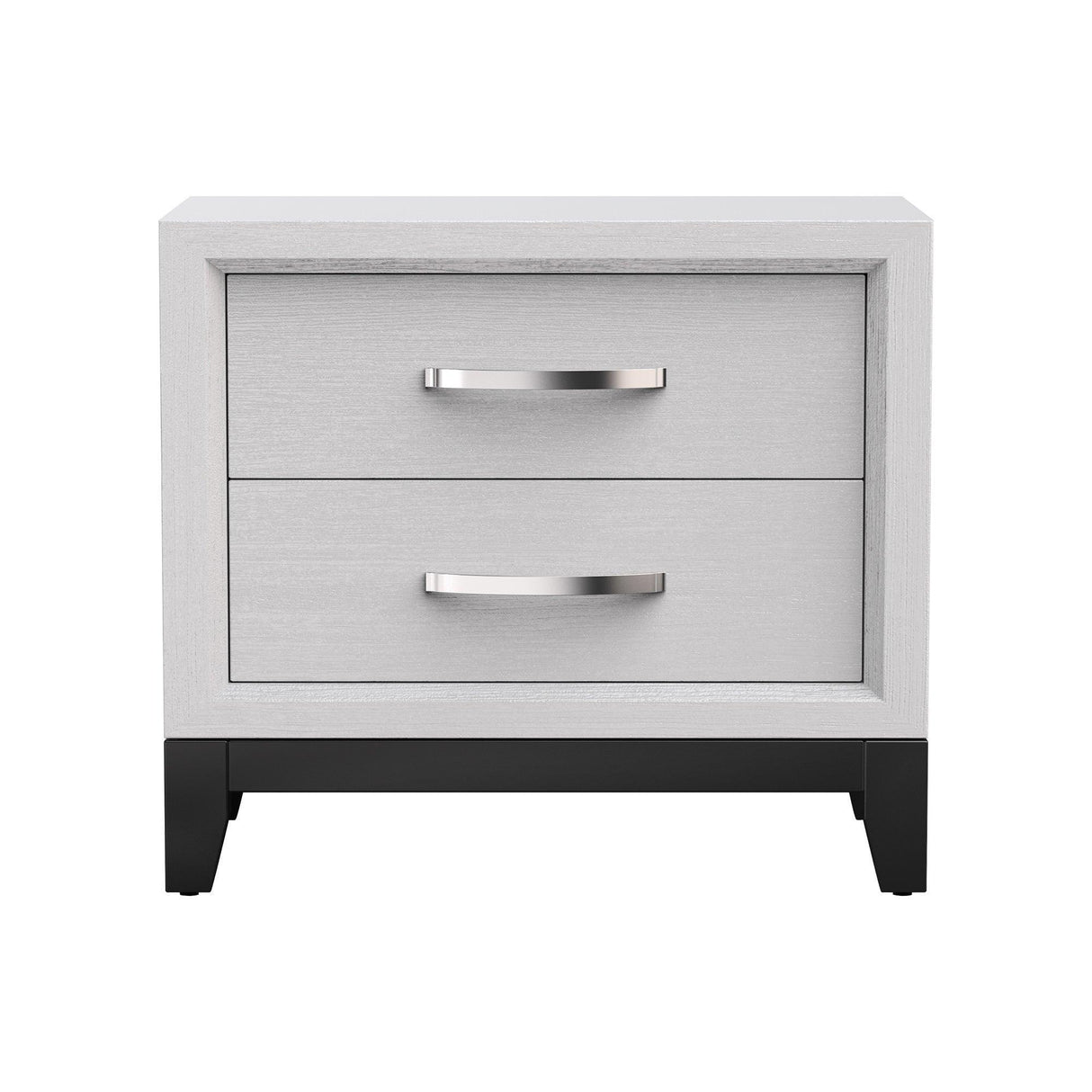 Furniture of America Lucien Modern Wood Nightstand with 2 Drawers-床头柜-Parc Decor