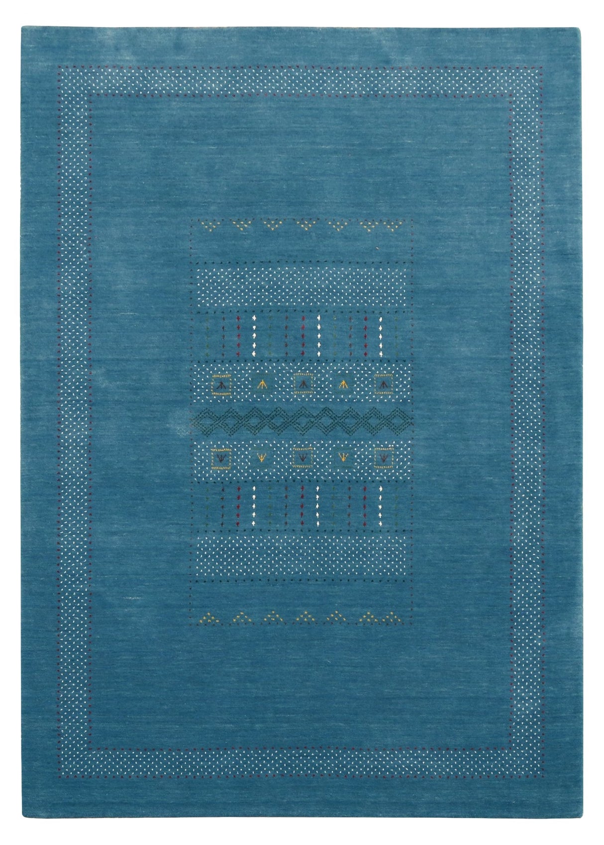 Gabbeh Design Hand Loomed Wool Area Rug