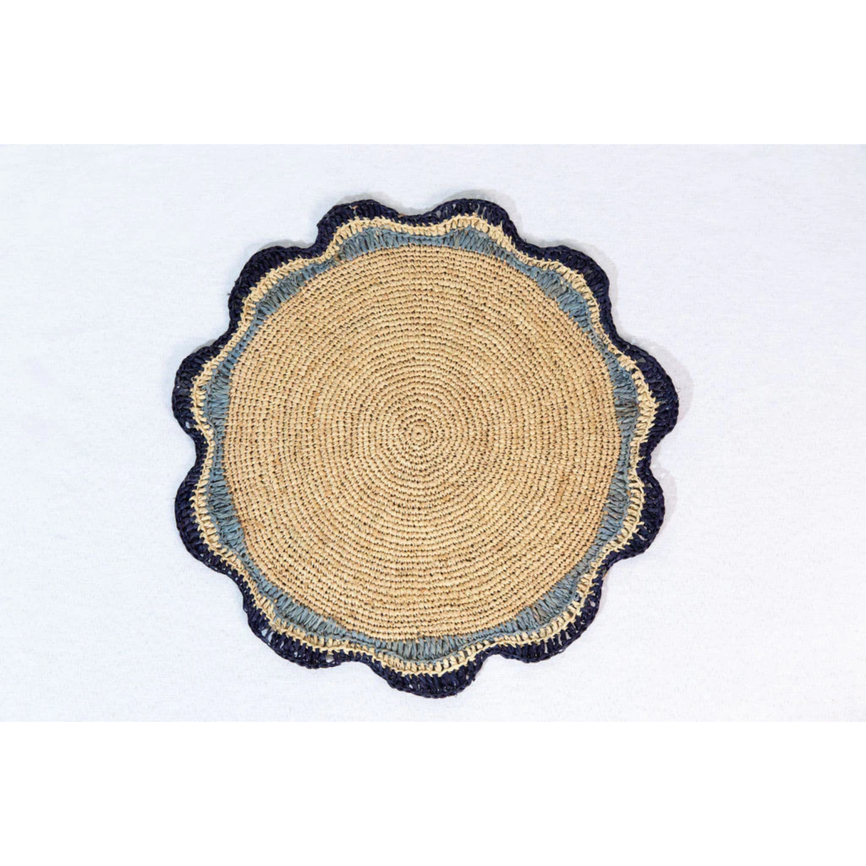 Garden Party Pinwheel Raffia Placemat, Set of 2, 4 and 6-table top-Parc Decor