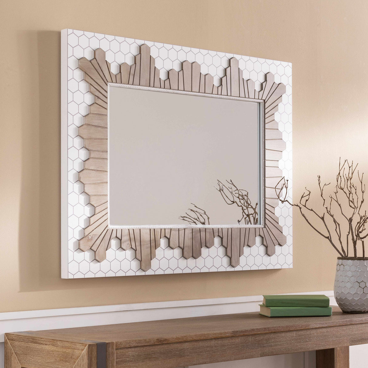 Garner Mosaic Framed Mirror-Mirrors-Parc Decor