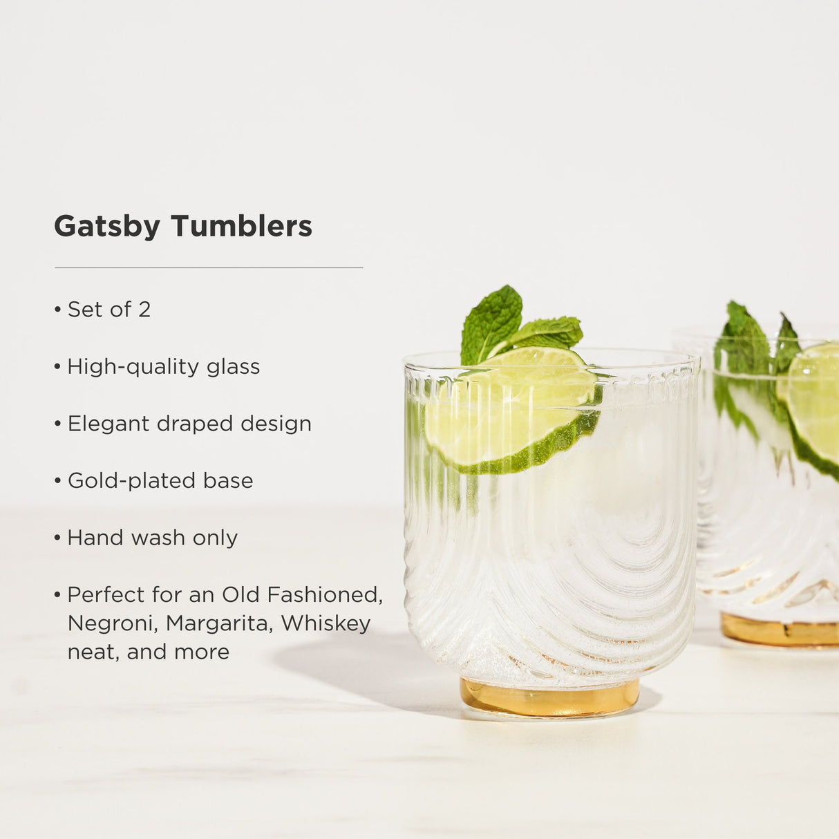 Gatsby Tumblers Set of 2