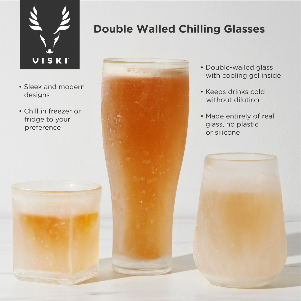 Glacier Double-Walled Chilling Beer Glass