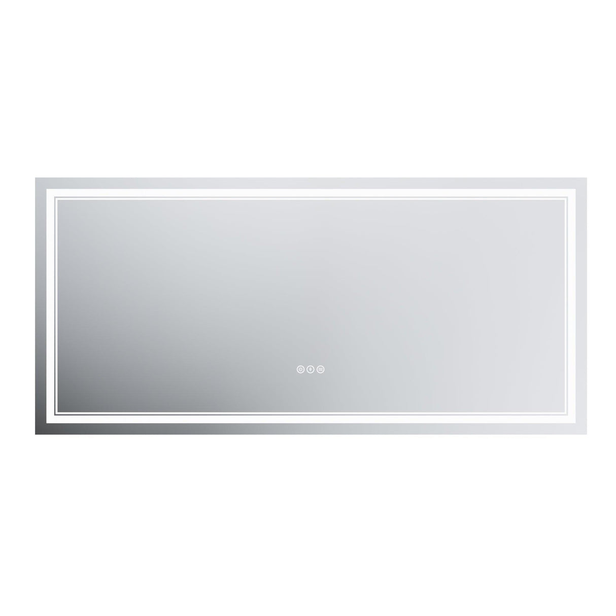 GlareGuard Anti-Fog Bathroom Dimmable Led Mirror Backlit Illuminated Mirror Touch Switch-镜子-Parc Decor