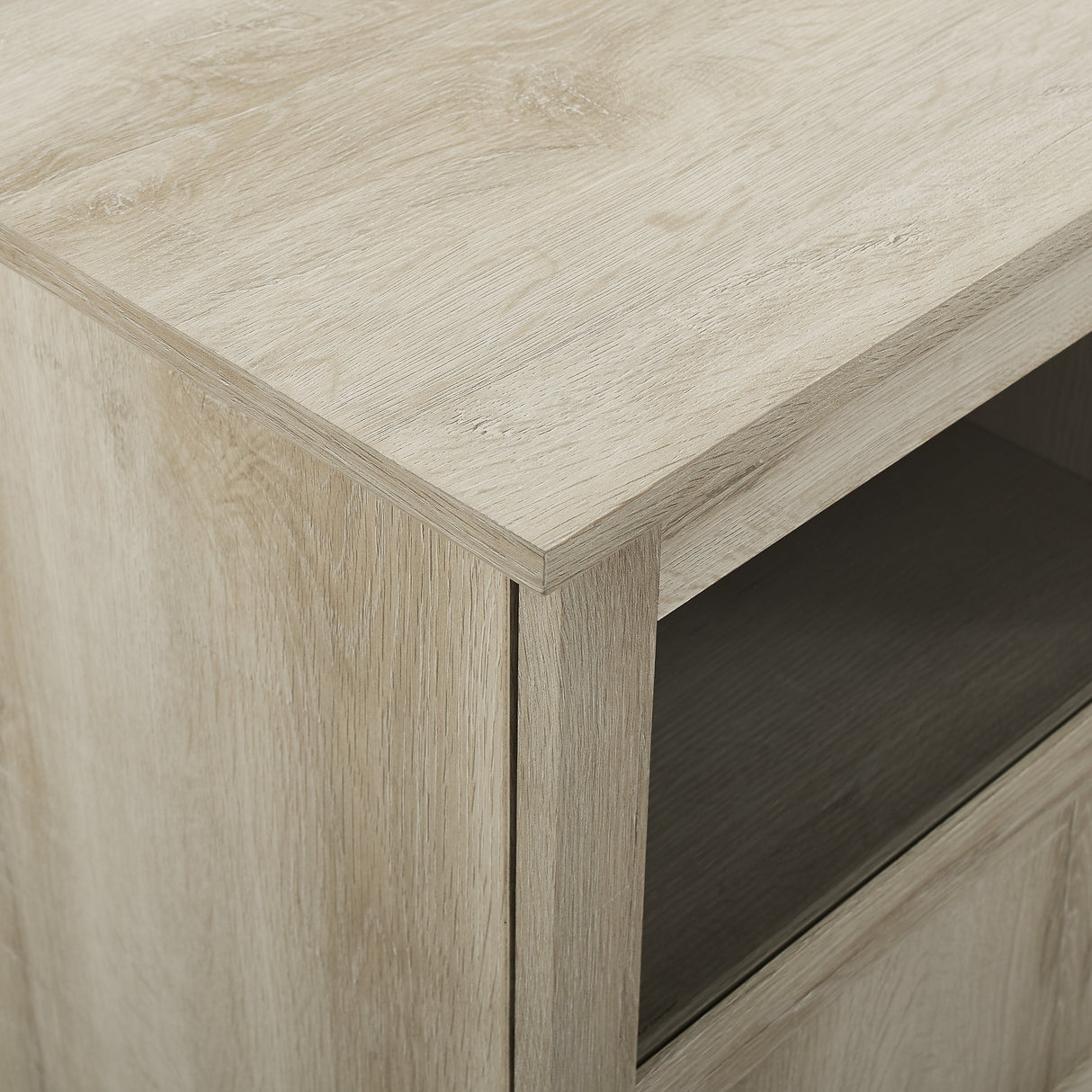 Goodwin 70" TV Stand with Glass and Wood 4 Panel Doors-Entertainment-Parc Decor