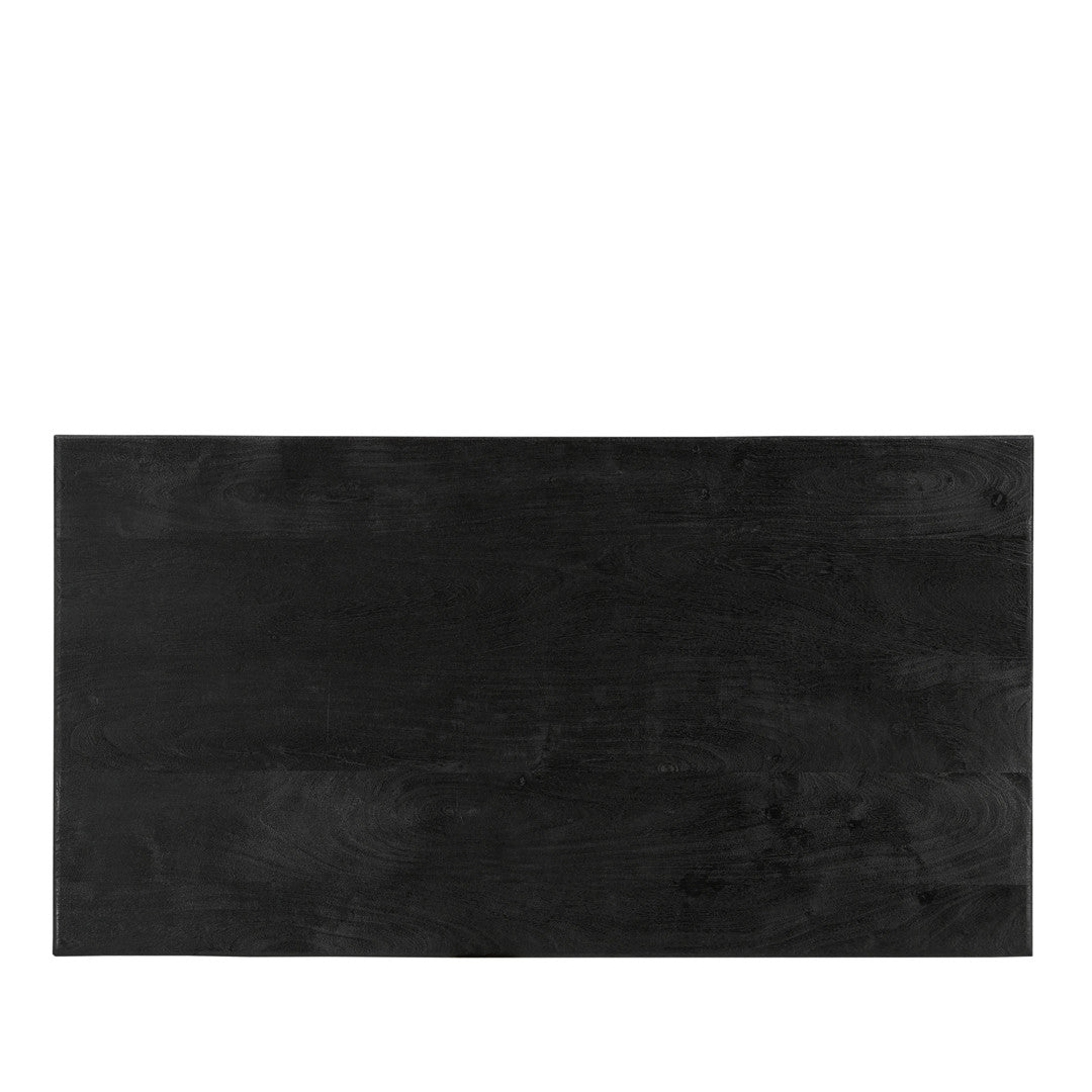 Grackle Solid Wood Coffee Table Black-coffee table-Parc Decor