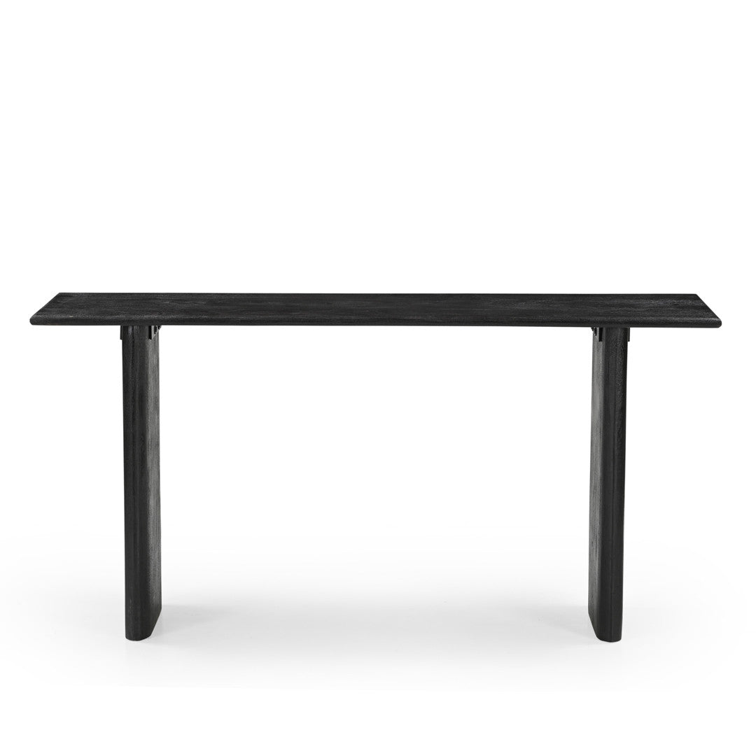 Grackle Solid Wood Console Table - Black