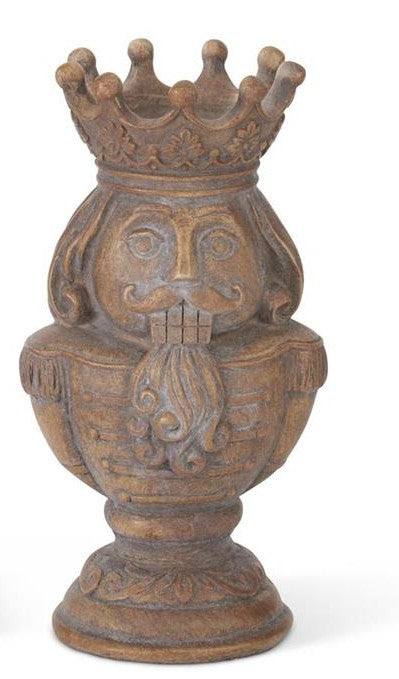 Gray Washed Nutcracker Tealight Candle Holders-Christmas Decoration-Parc Decor