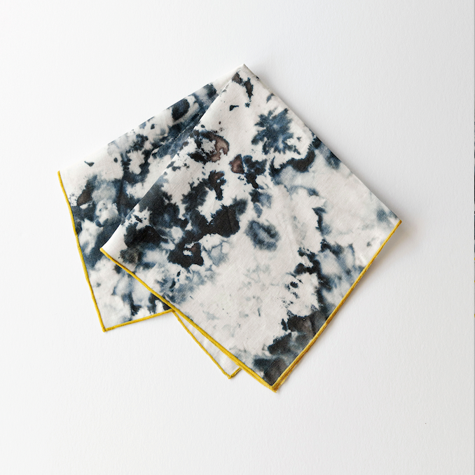 Grey Marble Napkin-Napkins-Parc Decor