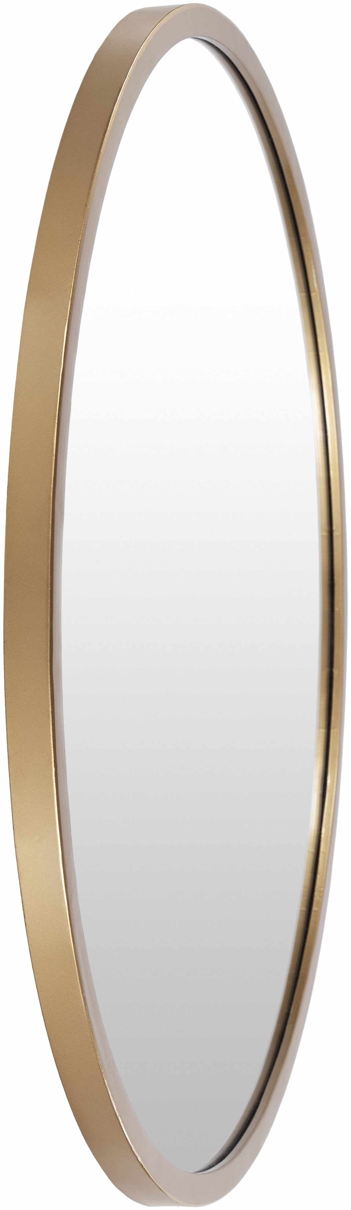 Guindarohan Gold Frame Round Mirror-Mirrors-Parc Decor