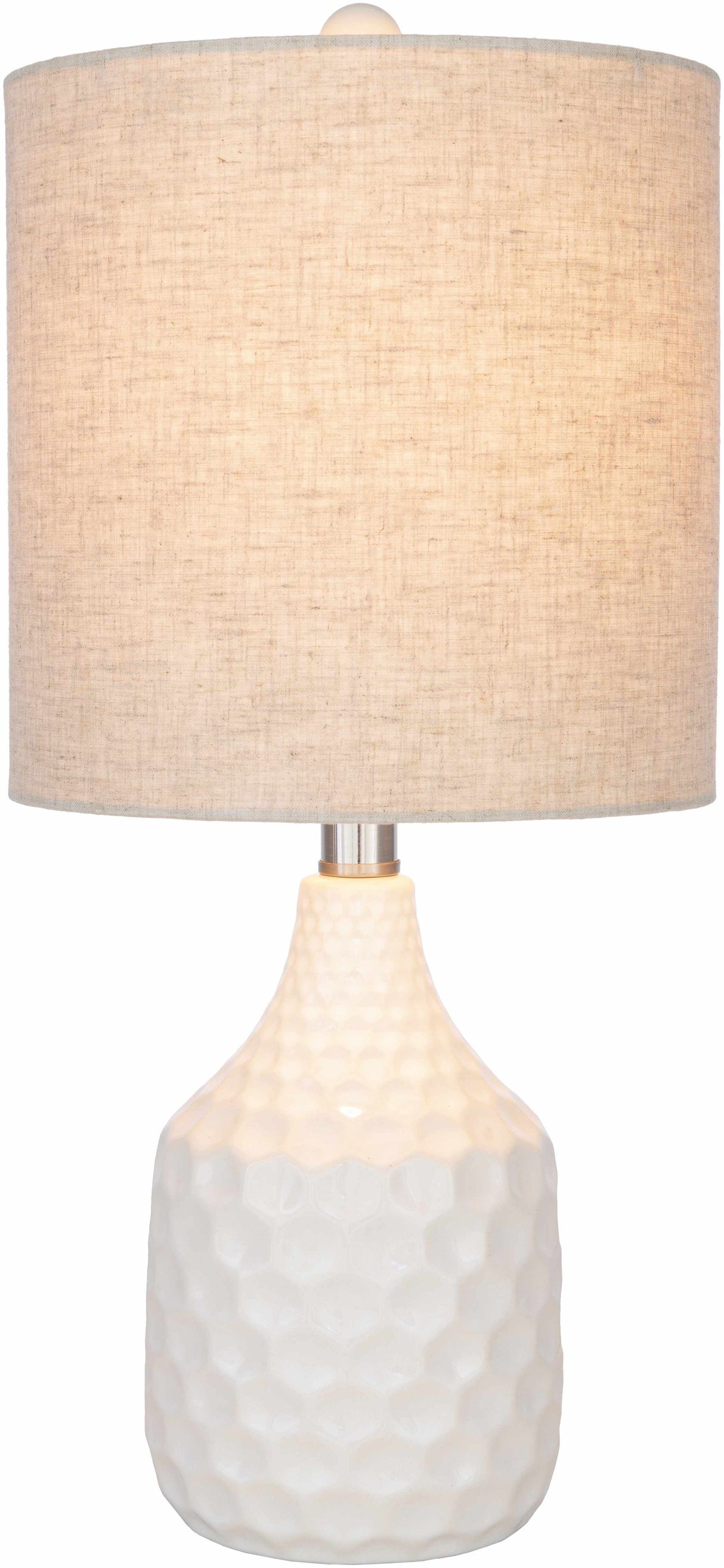 Gulmarrad Textured Ivory Ceramic Table Lamp-Lighting-Parc Decor